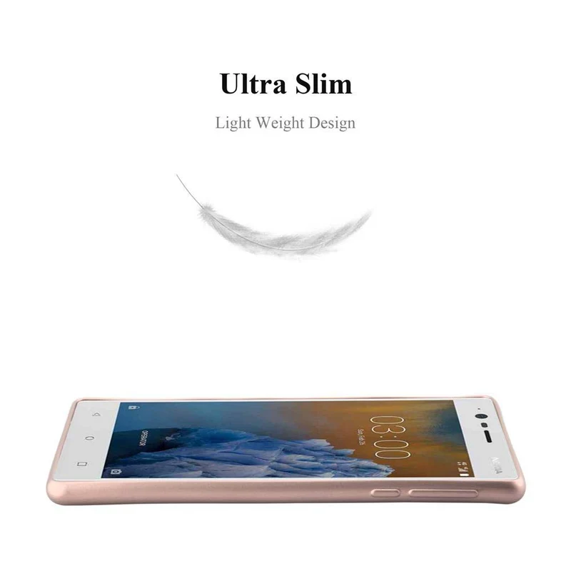 Cadorabo Hülle kompatibel mit Nokia 3 2017 Schutzhülle aus flexiblem TPU Silikon