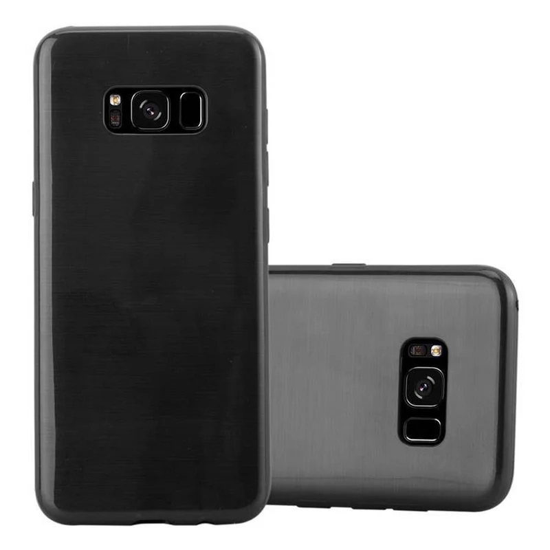 Cadorabo Hülle kompatibel mit Samsung Galaxy S8 Schutzhülle aus flexiblem TPU Silikon im Brushed Design