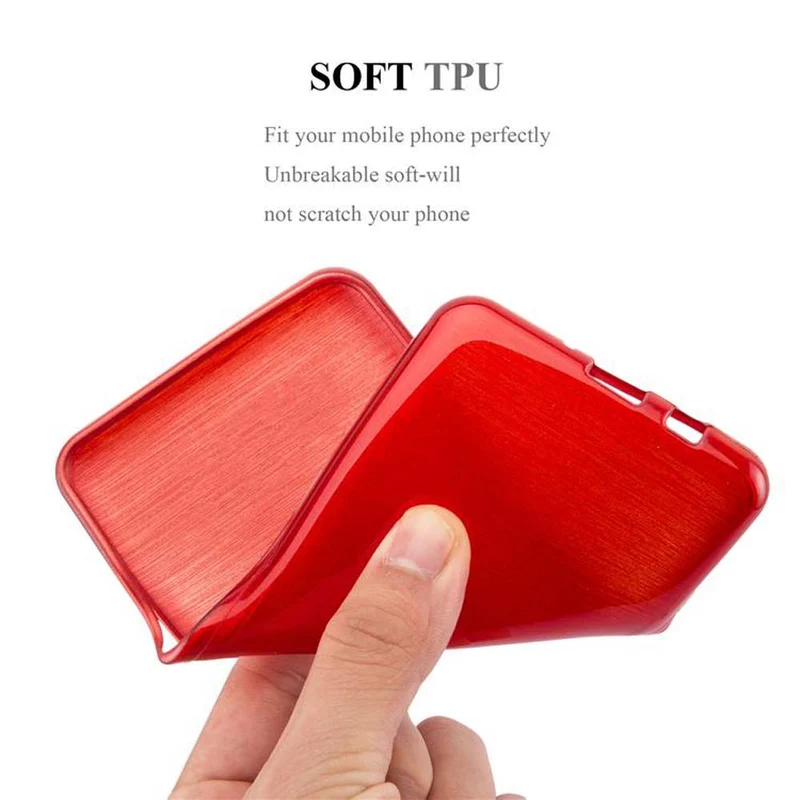 Cadorabo Hülle kompatibel mit Samsung Galaxy S8 Schutzhülle aus flexiblem TPU Silikon im Brushed Design