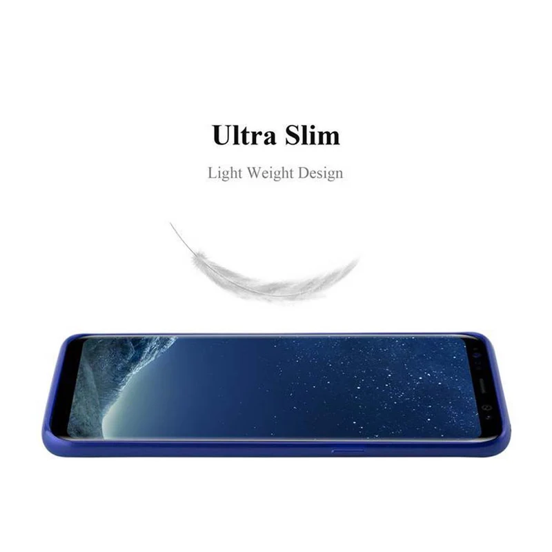 Cadorabo Hülle kompatibel mit Samsung Galaxy S8 Schutzhülle aus flexiblem TPU Silikon im Brushed Design