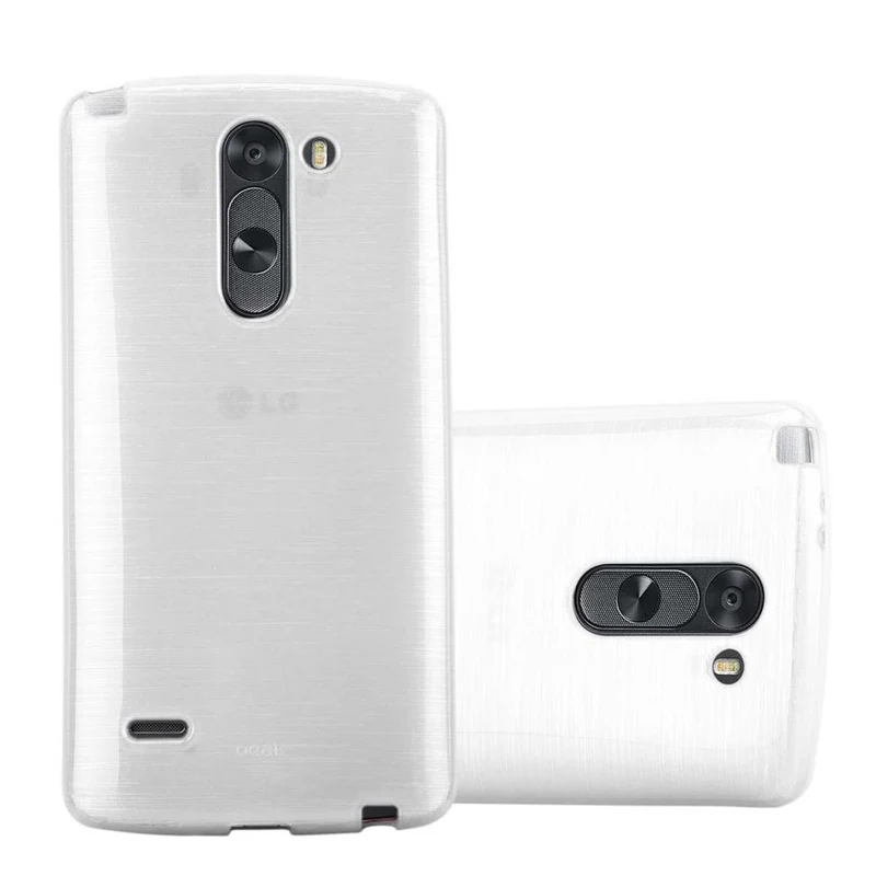 Cadorabo Hülle kompatibel mit LG G3 STYLUS Schutzhülle aus flexiblem TPU Silikon im Brushed Design