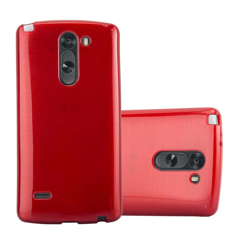 Cadorabo Hülle kompatibel mit LG G3 STYLUS Schutzhülle aus flexiblem TPU Silikon im Brushed Design