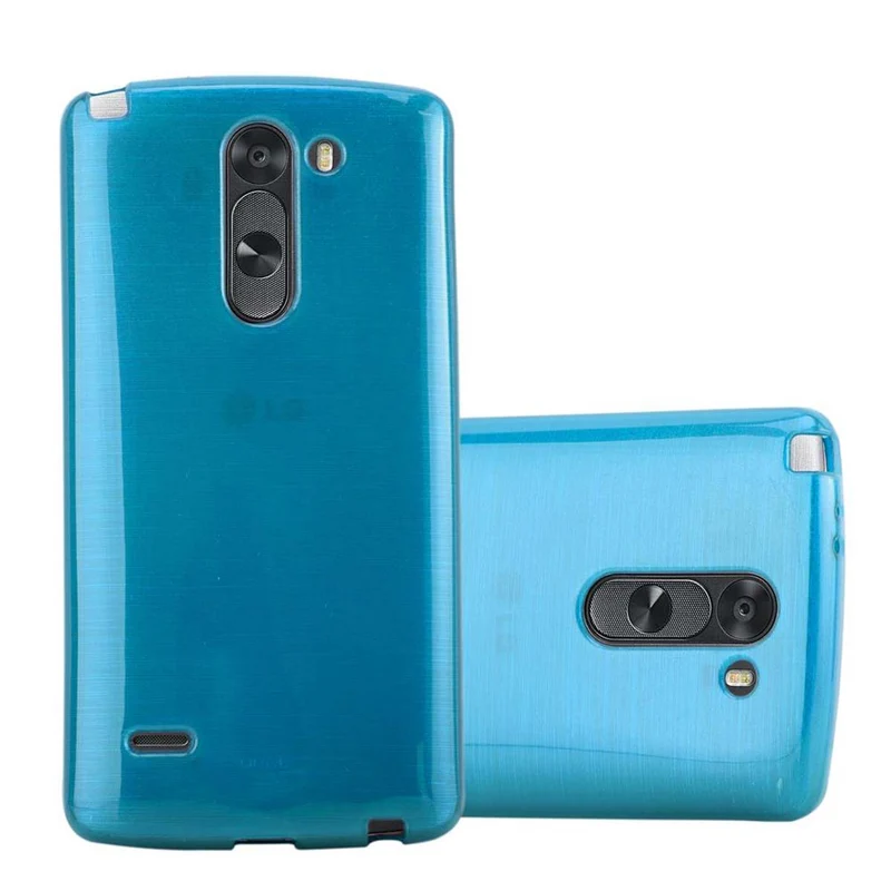Cadorabo Hülle kompatibel mit LG G3 STYLUS Schutzhülle aus flexiblem TPU Silikon im Brushed Design