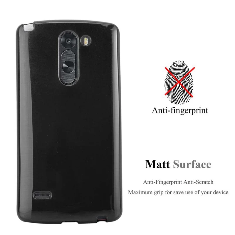 Cadorabo Hülle kompatibel mit LG G3 STYLUS Schutzhülle aus flexiblem TPU Silikon im Brushed Design
