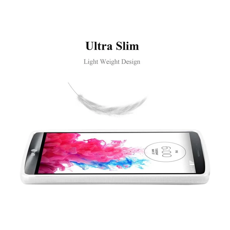 Cadorabo Hülle kompatibel mit LG G3 STYLUS Schutzhülle aus flexiblem TPU Silikon im Brushed Design