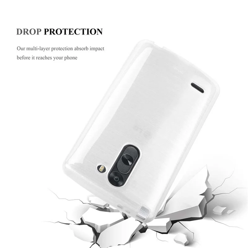 Cadorabo Hülle kompatibel mit LG G3 STYLUS Schutzhülle aus flexiblem TPU Silikon im Brushed Design