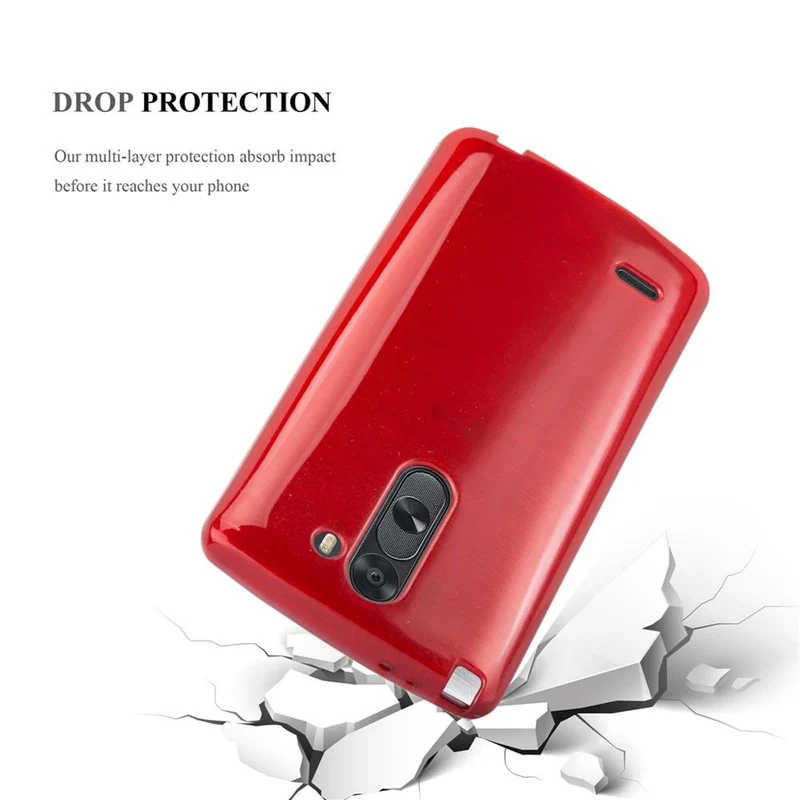 Cadorabo Hülle kompatibel mit LG G3 STYLUS Schutzhülle aus flexiblem TPU Silikon im Brushed Design