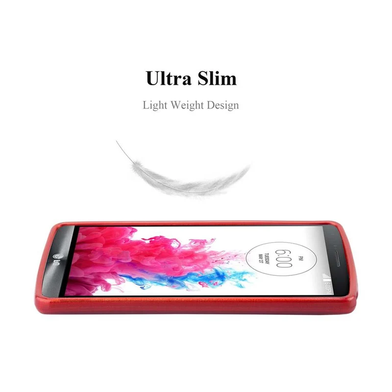 Cadorabo Hülle kompatibel mit LG G3 STYLUS Schutzhülle aus flexiblem TPU Silikon im Brushed Design