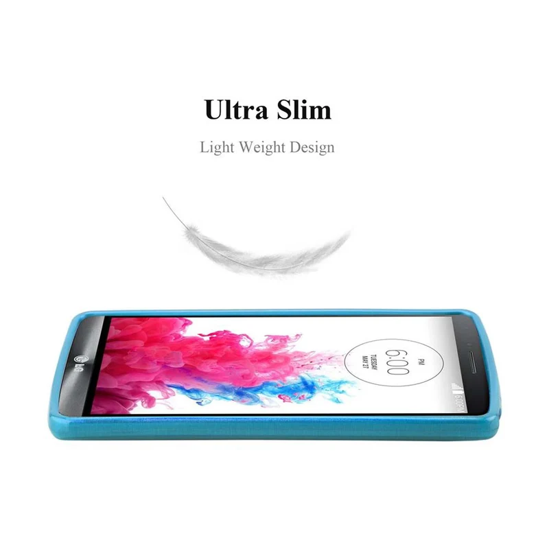 Cadorabo Hülle kompatibel mit LG G3 STYLUS Schutzhülle aus flexiblem TPU Silikon im Brushed Design