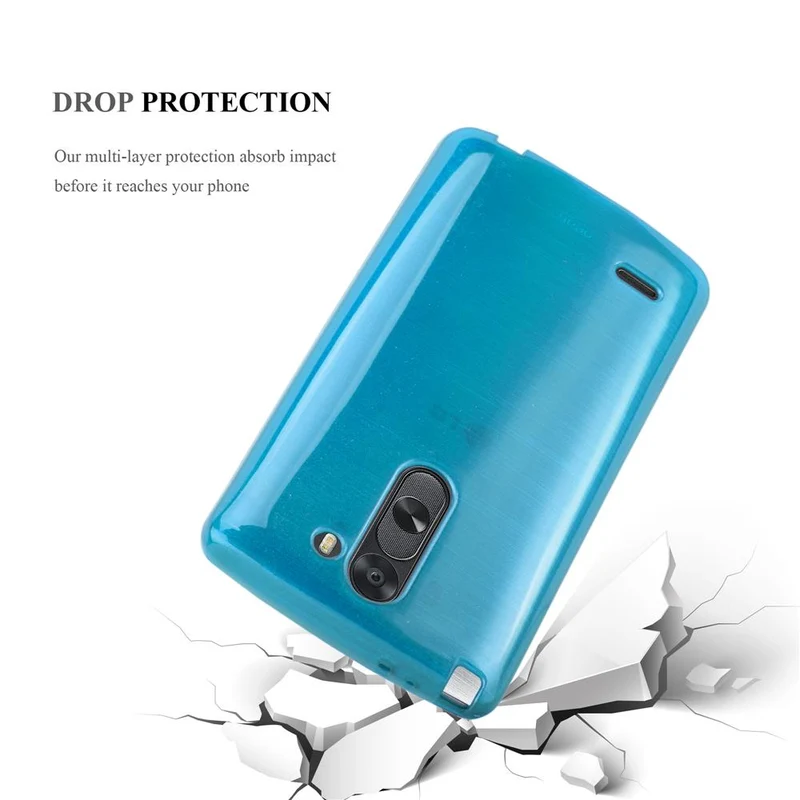 Cadorabo Hülle kompatibel mit LG G3 STYLUS Schutzhülle aus flexiblem TPU Silikon im Brushed Design