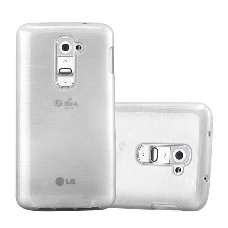 Cadorabo Hülle kompatibel mit LG G2 MINI Schutzhülle aus flexiblem TPU Silikon im Brushed Design