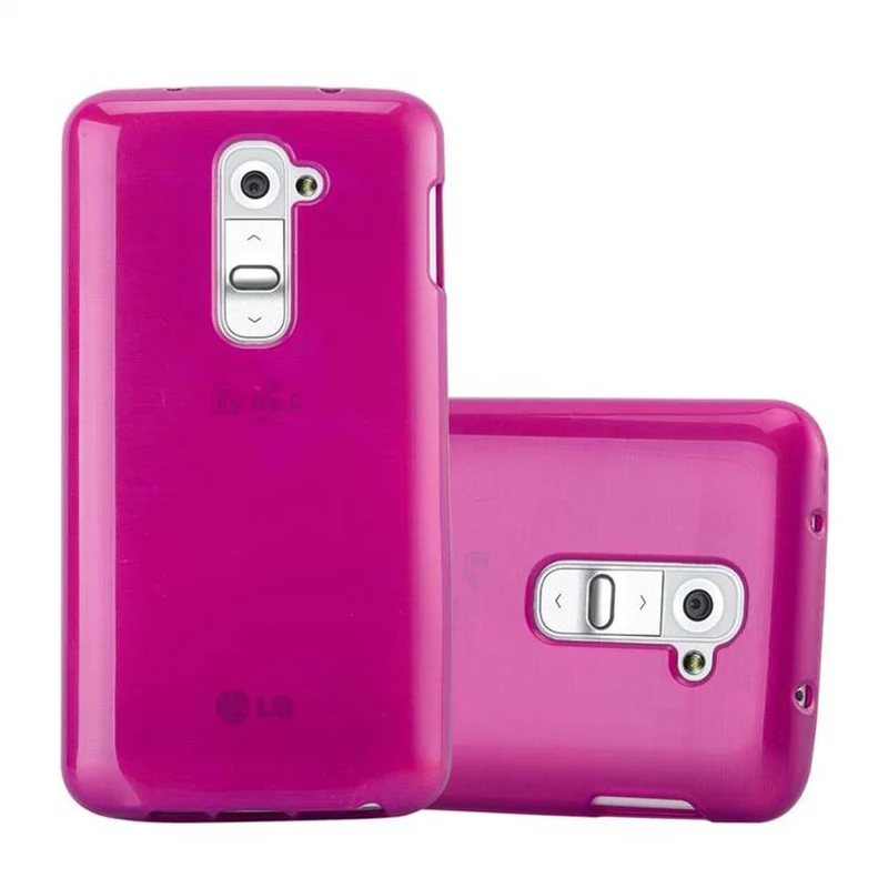 Cadorabo Hülle kompatibel mit LG G2 MINI Schutzhülle aus flexiblem TPU Silikon im Brushed Design