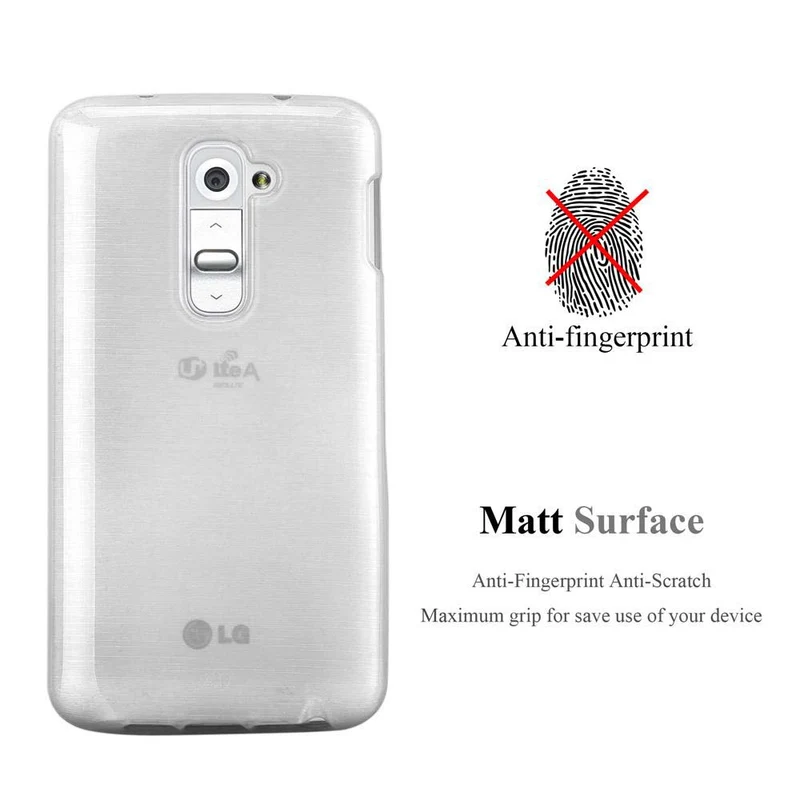 Cadorabo Hülle kompatibel mit LG G2 MINI Schutzhülle aus flexiblem TPU Silikon im Brushed Design