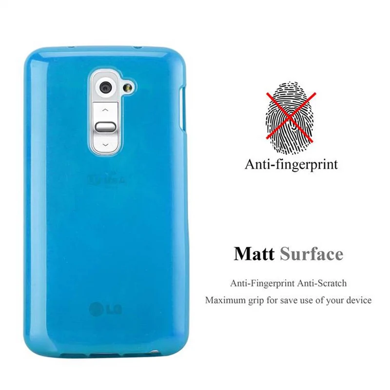 Cadorabo Hülle kompatibel mit LG G2 MINI Schutzhülle aus flexiblem TPU Silikon im Brushed Design