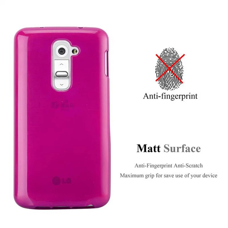 Cadorabo Hülle kompatibel mit LG G2 MINI Schutzhülle aus flexiblem TPU Silikon im Brushed Design