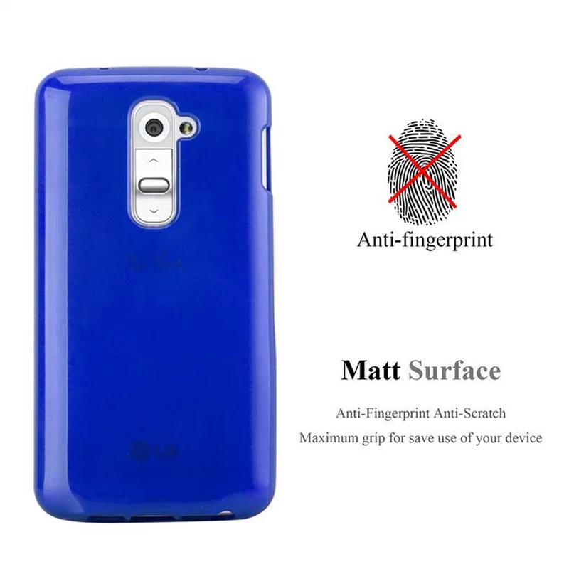 Cadorabo Hülle kompatibel mit LG G2 MINI Schutzhülle aus flexiblem TPU Silikon im Brushed Design