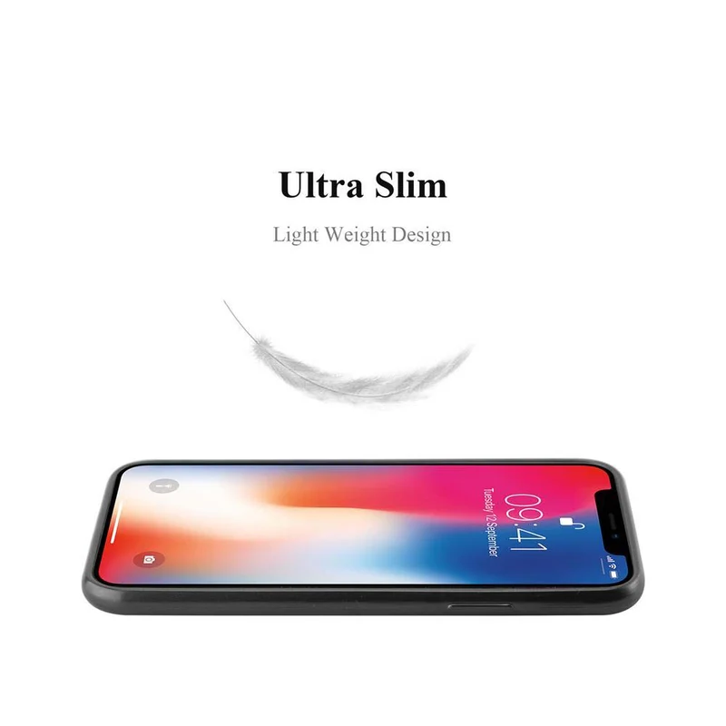Cadorabo Hülle kompatibel mit Apple iPhone X / XS Schutzhülle aus flexiblem TPU Silikon im Brushed Design