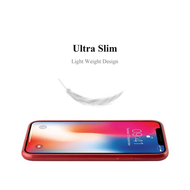 Cadorabo Hülle kompatibel mit Apple iPhone X / XS Schutzhülle aus flexiblem TPU Silikon im Brushed Design