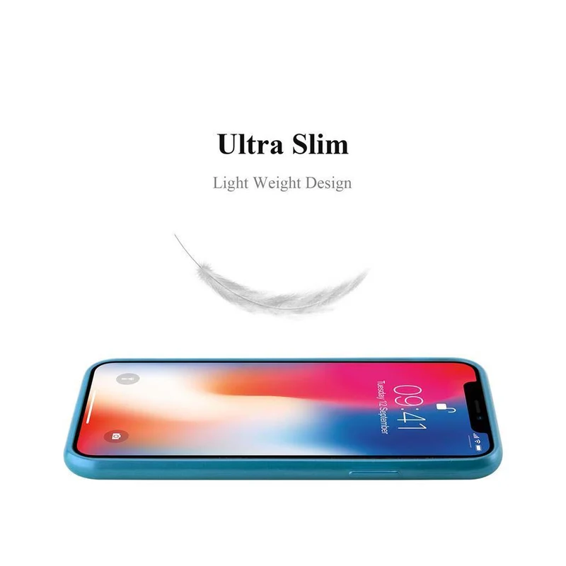 Cadorabo Hülle kompatibel mit Apple iPhone X / XS Schutzhülle aus flexiblem TPU Silikon im Brushed Design