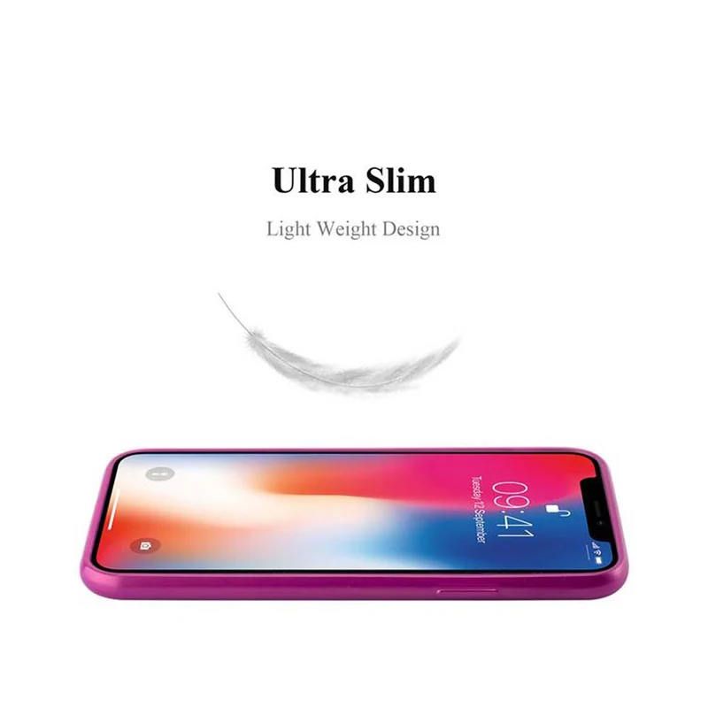 Cadorabo Hülle kompatibel mit Apple iPhone X / XS Schutzhülle aus flexiblem TPU Silikon im Brushed Design