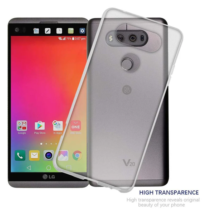 Cadorabo Hülle kompatibel mit LG V20 Schutzhülle aus flexiblem TPU Silikon