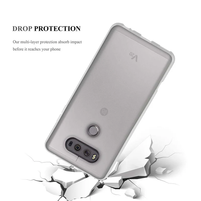 Cadorabo Hülle kompatibel mit LG V20 Schutzhülle aus flexiblem TPU Silikon