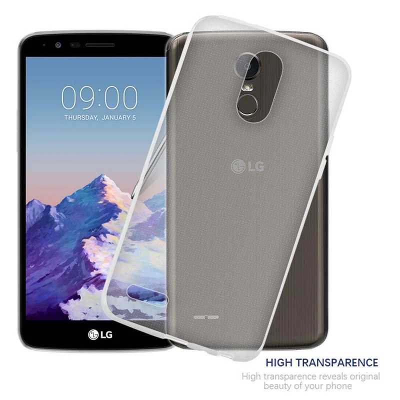 Cadorabo Hülle kompatibel mit LG STYLUS 3 Schutzhülle aus flexiblem TPU Silikon