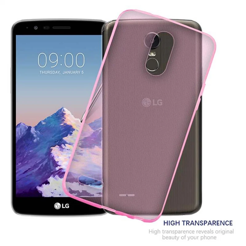 Cadorabo Hülle kompatibel mit LG STYLUS 3 Schutzhülle aus flexiblem TPU Silikon