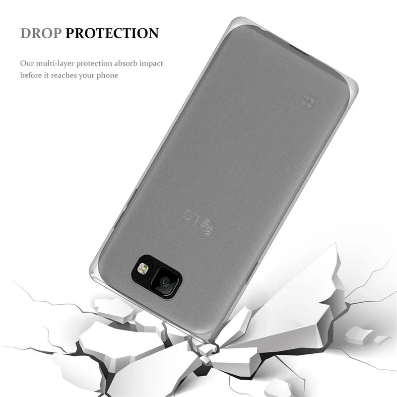 Cadorabo Hülle kompatibel mit LG K3 2016 Schutzhülle aus flexiblem TPU Silikon