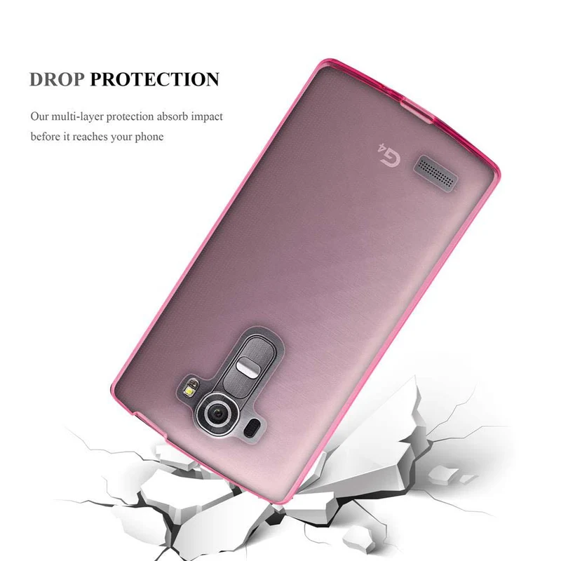 Cadorabo Hülle kompatibel mit LG G4S Schutzhülle aus flexiblem TPU Silikon