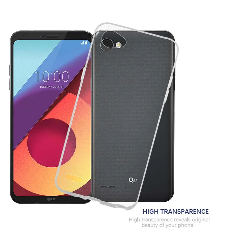 Cadorabo Hülle kompatibel mit LG Q6 / G6 MINI Schutzhülle aus flexiblem TPU Silikon