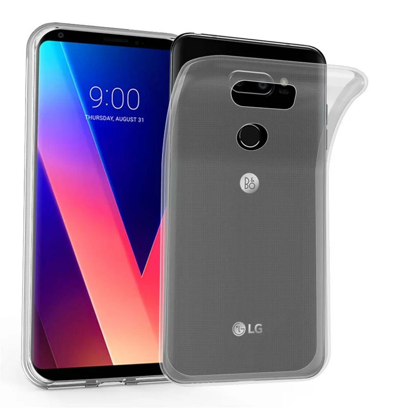 Cadorabo Hülle kompatibel mit LG V30 / V30+ / V30S / V30S+ Schutzhülle aus flexiblem TPU Silikon