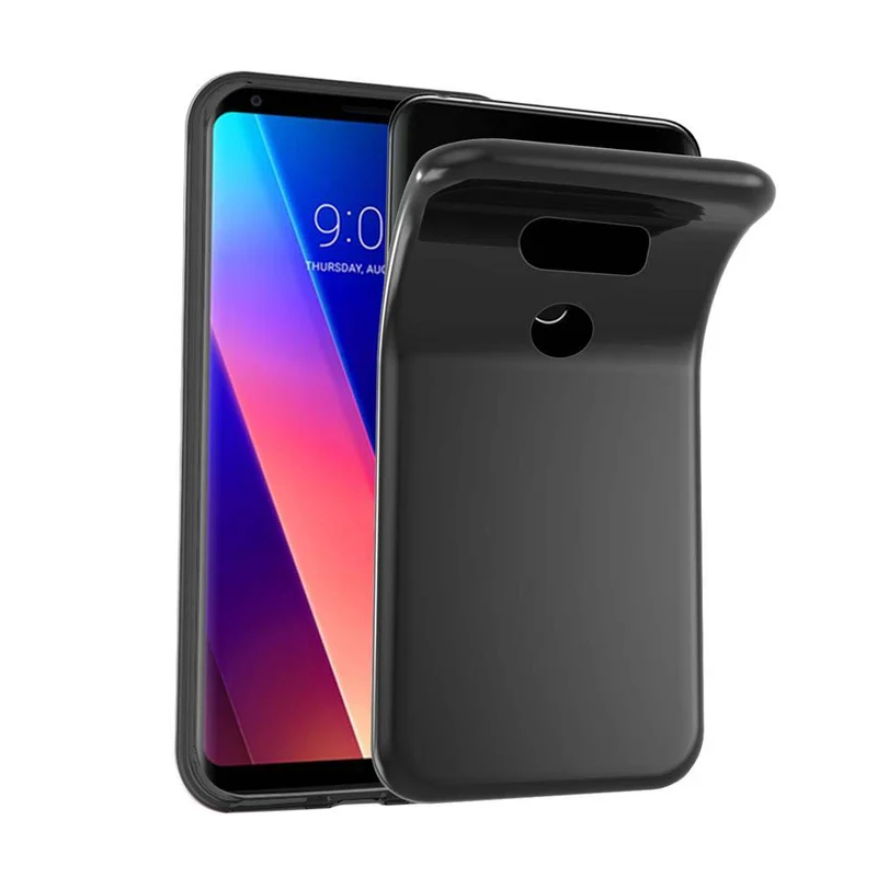 Cadorabo Hülle kompatibel mit LG V30 / V30+ / V30S / V30S+ Schutzhülle aus flexiblem TPU Silikon