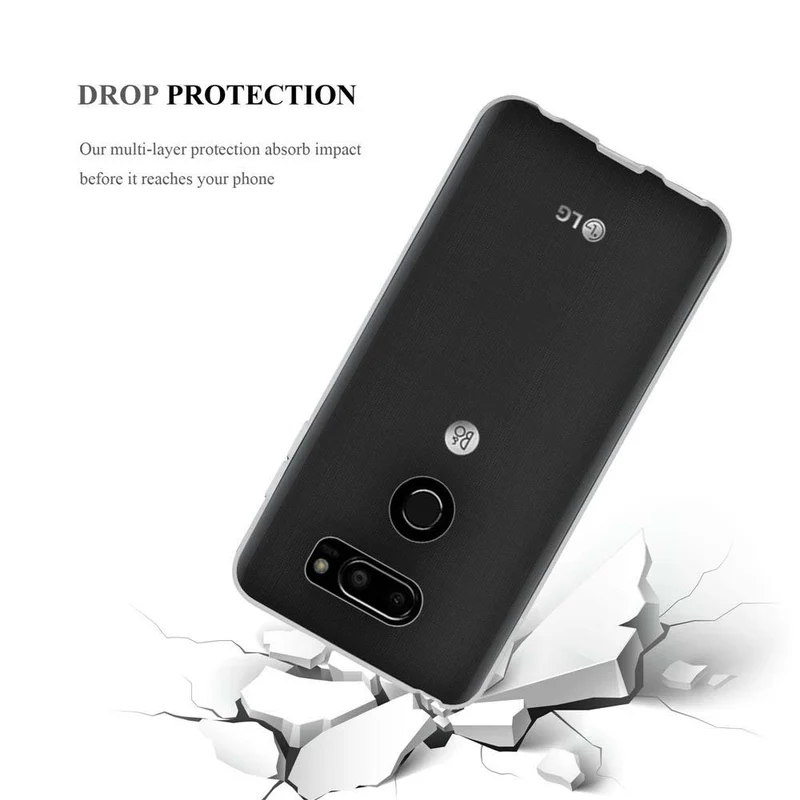 Cadorabo Hülle kompatibel mit LG V30 / V30+ / V30S / V30S+ Schutzhülle aus flexiblem TPU Silikon