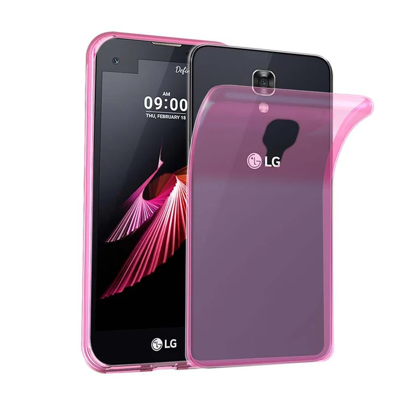 Cadorabo Hülle kompatibel mit LG X SCREEN Schutzhülle aus flexiblem TPU Silikon