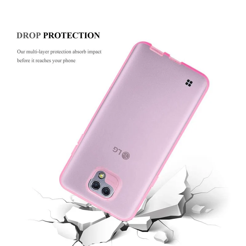 Cadorabo Hülle kompatibel mit LG X CAM Schutzhülle aus flexiblem TPU Silikon