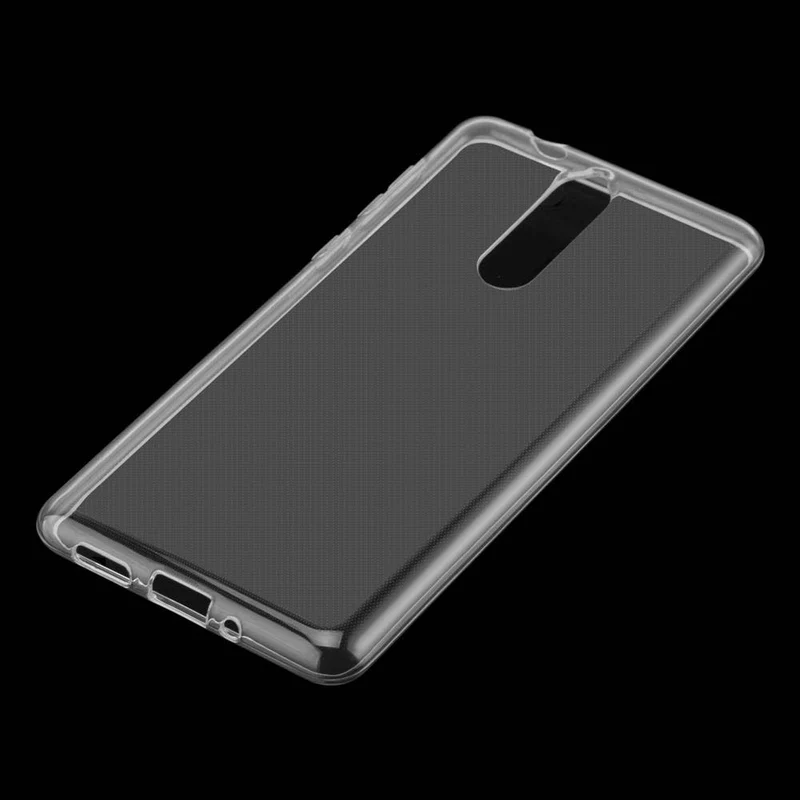 Cadorabo Hülle kompatibel mit Nokia 8 2017 Schutzhülle aus flexiblem TPU Silikon