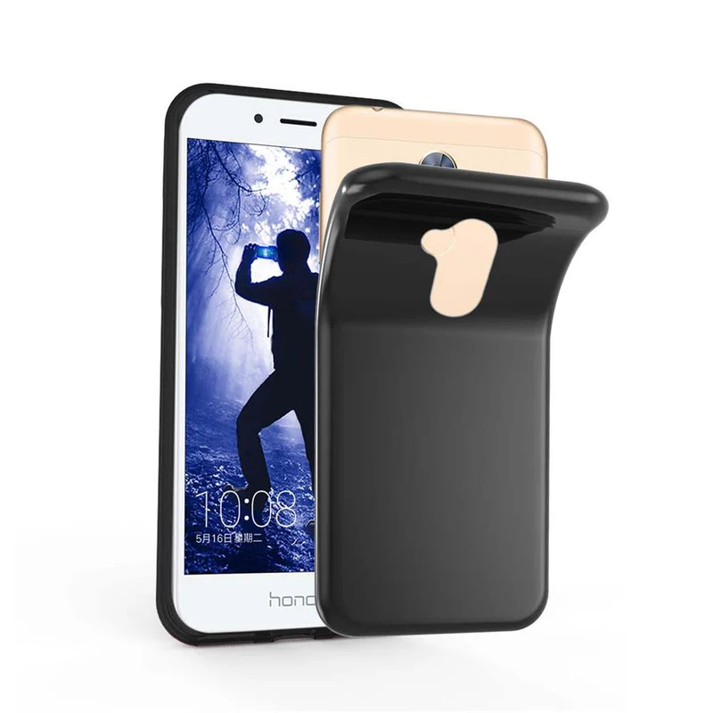 Cadorabo Hülle kompatibel mit Honor 6A Schutzhülle aus flexiblem TPU Silikon