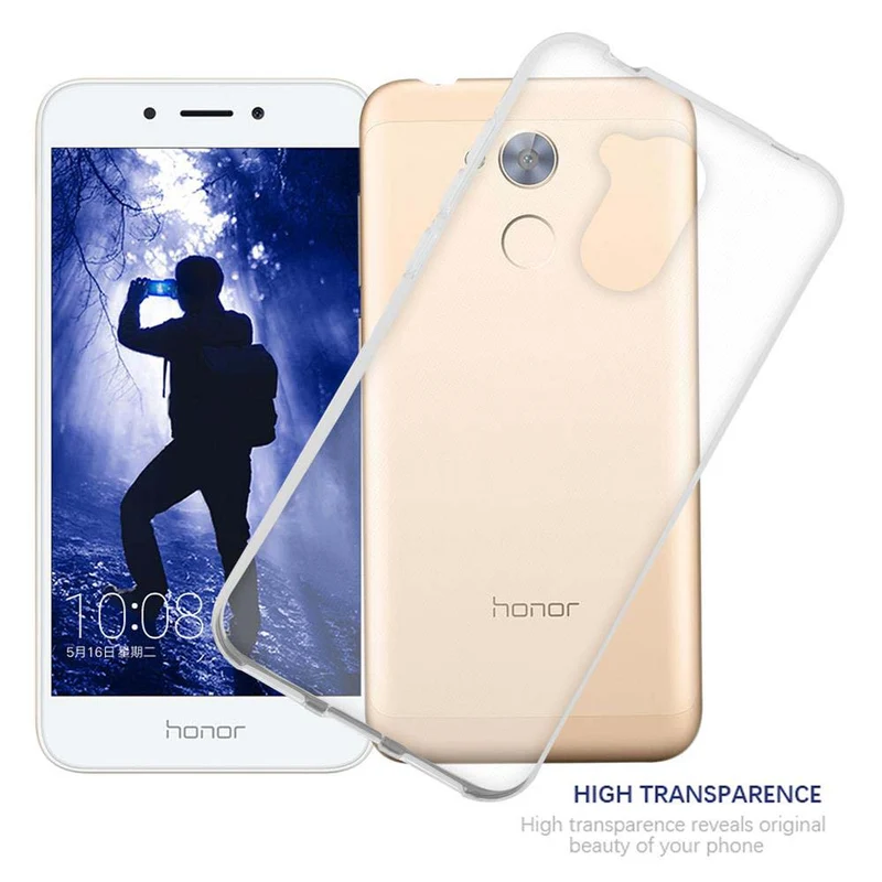 Cadorabo Hülle kompatibel mit Honor 6A Schutzhülle aus flexiblem TPU Silikon