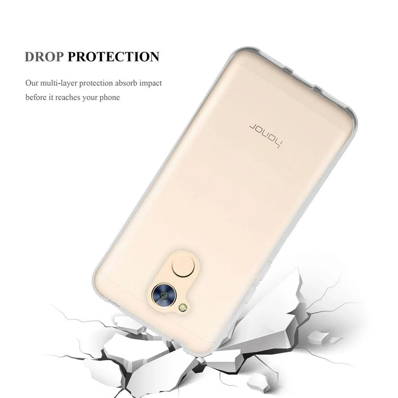 Cadorabo Hülle kompatibel mit Honor 6A Schutzhülle aus flexiblem TPU Silikon