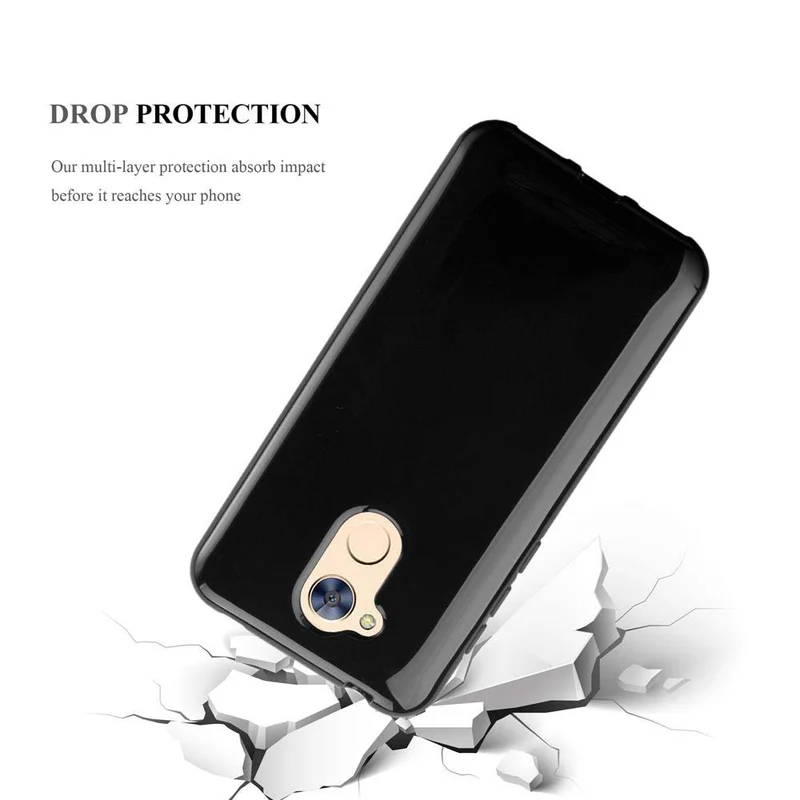 Cadorabo Hülle kompatibel mit Honor 6A Schutzhülle aus flexiblem TPU Silikon