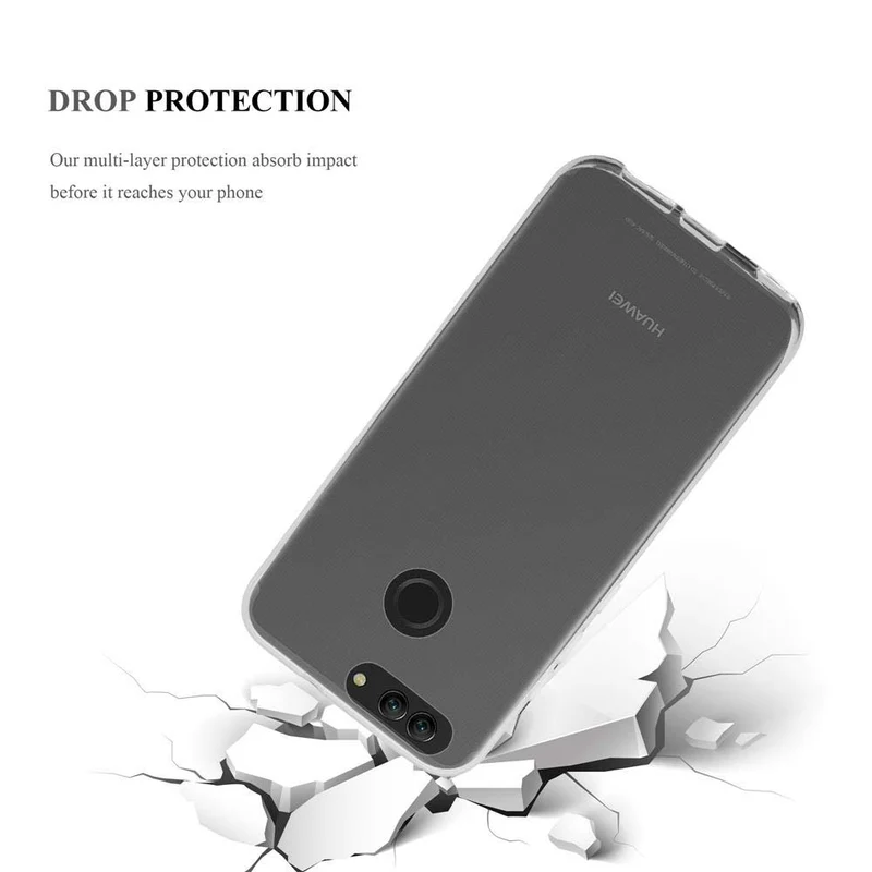 Cadorabo Hülle kompatibel mit Huawei NOVA 2 Schutzhülle aus flexiblem TPU Silikon