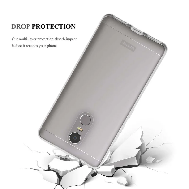 Cadorabo Hülle kompatibel mit Lenovo K6 NOTE Schutzhülle aus flexiblem TPU Silikon
