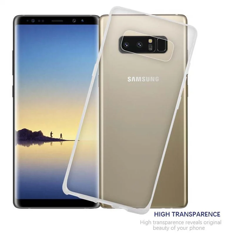 Cadorabo Hülle kompatibel mit Samsung Galaxy NOTE 8 Schutzhülle aus flexiblem TPU Silikon