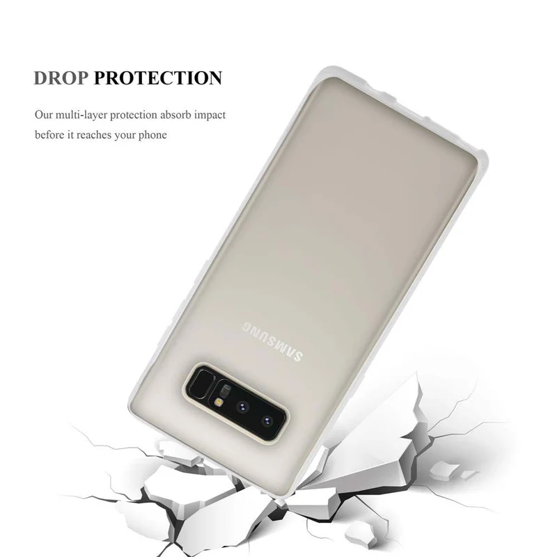 Cadorabo Hülle kompatibel mit Samsung Galaxy NOTE 8 Schutzhülle aus flexiblem TPU Silikon