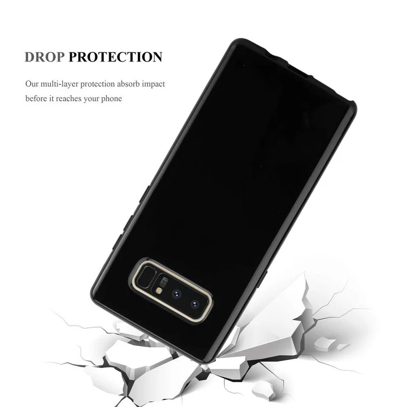 Cadorabo Hülle kompatibel mit Samsung Galaxy NOTE 8 Schutzhülle aus flexiblem TPU Silikon