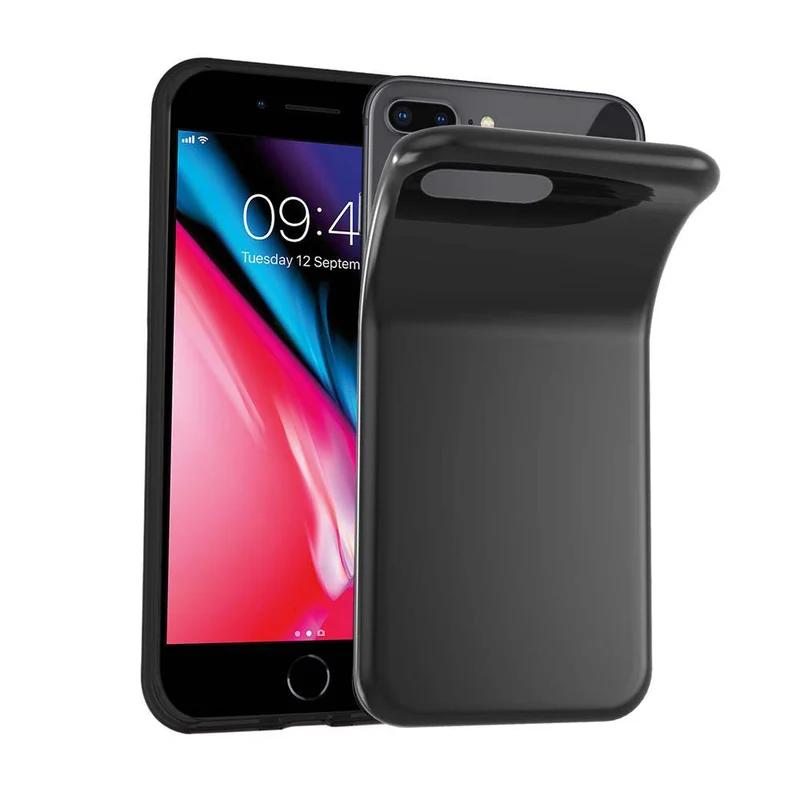 Cadorabo Hülle kompatibel mit Apple iPhone 7 PLUS / 7S PLUS / 8 PLUS Schutzhülle aus flexiblem TPU Silikon