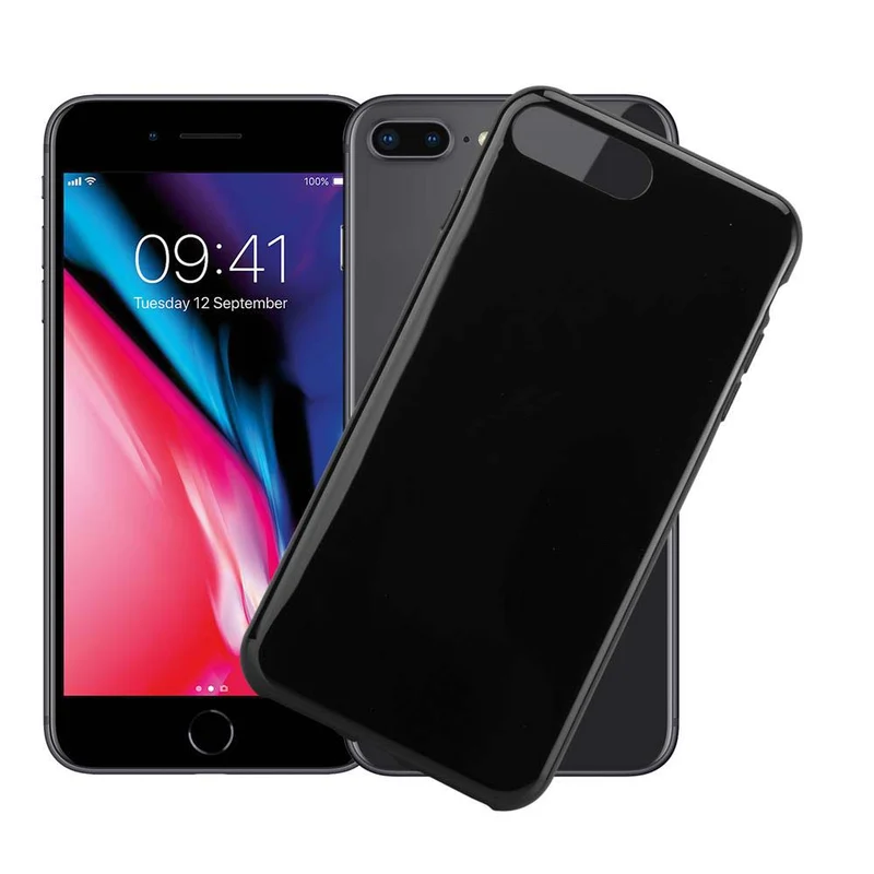 Cadorabo Hülle kompatibel mit Apple iPhone 7 PLUS / 7S PLUS / 8 PLUS Schutzhülle aus flexiblem TPU Silikon