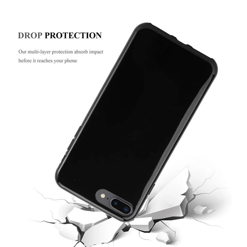 Cadorabo Hülle kompatibel mit Apple iPhone 7 PLUS / 7S PLUS / 8 PLUS Schutzhülle aus flexiblem TPU Silikon