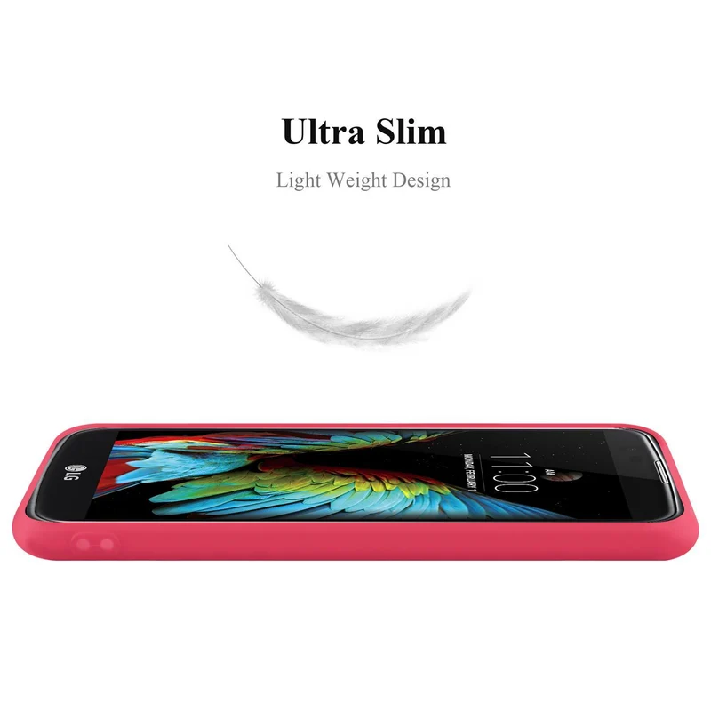 Cadorabo Hülle kompatibel mit LG K10 2016 Schutzhülle aus flexiblem TPU Silikon